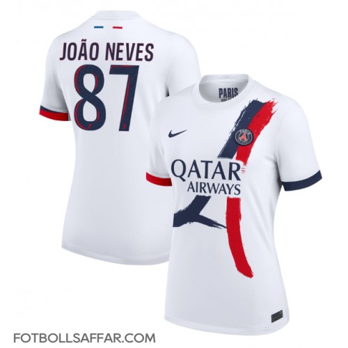 Paris Saint-Germain Joao Neves #87 Bortatröja Dam 2024-25 Kortärmad